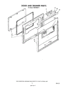 09 - Door And Drawer parts for Whirlpool Oven RM278BXP1 from AppliancePartsPros.com