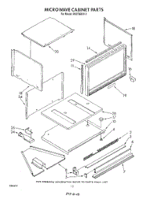 08 - Microwave Cabinet , Lit / Optional parts for Whirlpool Oven RM278BXV2 from AppliancePartsPros.com
