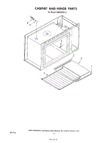 07 - Cabinet And Hinge parts for Whirlpool Oven RM288PXS0 from AppliancePartsPros.com
