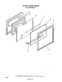 03 - Oven Door parts for Whirlpool Oven RM278BXV1 from AppliancePartsPros.com