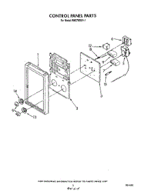 04 - Control Panel parts for Whirlpool Oven RM278BXV1 from AppliancePartsPros.com