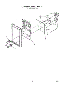 04 - Control Panel parts for Whirlpool Oven RM286PXV3 from AppliancePartsPros.com