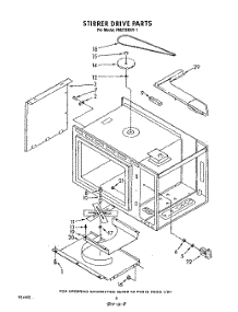 06 - Stirrer Drive parts for Whirlpool Oven RM278BXV1 from AppliancePartsPros.com