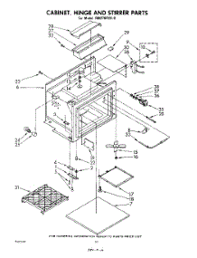 06 - Cabinet, Hinge, And Stirrer parts for Whirlpool Oven RM278PXK0 from AppliancePartsPros.com