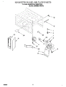 03 - Magnetron And Air Flow parts for Whirlpool Oven RM280PXBQ2 from AppliancePartsPros.com