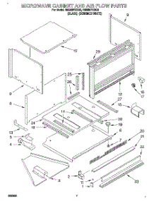 06 - Microwave Cabinet And Air Flow parts for Whirlpool Oven RM280PXBQ2 from AppliancePartsPros.com