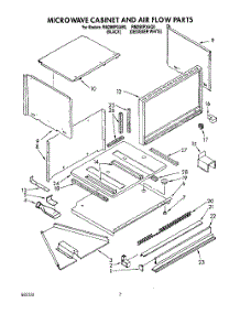 06 - Microwave Cabinet And Air Flow parts for Whirlpool Oven RM280PXAB0 from AppliancePartsPros.com