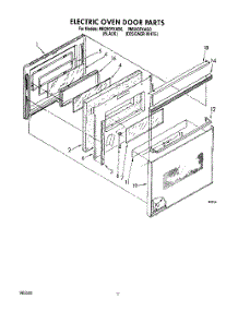 08 - Electric Oven Door parts for Whirlpool Oven RM280PXAB0 from AppliancePartsPros.com