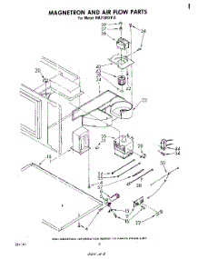 05 - Magnetron And Airflow parts for Whirlpool Oven RM278BXP0 from AppliancePartsPros.com