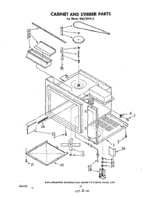 06 - Cabinet And Stirrer parts for Whirlpool Oven RM278PXL2 from AppliancePartsPros.com