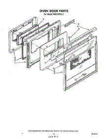 09 - Oven Door parts for Whirlpool Oven RM278PXL2 from AppliancePartsPros.com