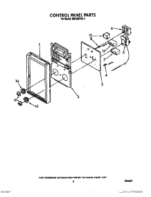 04 - Control Panel parts for Whirlpool Oven RM286PXV1 from AppliancePartsPros.com