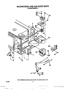 05 - Magnetron And Air Flow parts for Whirlpool Oven RM286PXV1 from AppliancePartsPros.com