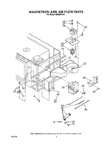 03 - Magnetron And Air Flow parts for Whirlpool Oven RM288PXV5 from AppliancePartsPros.com