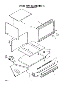 08 - Microwave Cabinet, Optional parts for Whirlpool Oven RM286PXV3 from AppliancePartsPros.com
