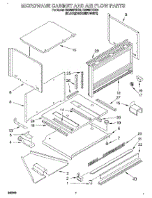 06 - Microwave Cabinet And Air Flow parts for Whirlpool Oven RM280PXBQ0 from AppliancePartsPros.com