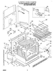 07 - Lower Oven parts for Whirlpool Oven RM280PXBQ0 from AppliancePartsPros.com