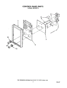04 - Control Panel parts for Whirlpool Oven RM278BXV3 from AppliancePartsPros.com