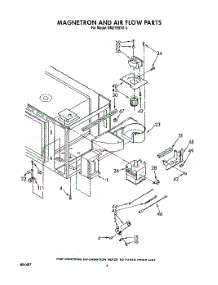 05 - Magnetron And Air Flow parts for Whirlpool Oven RM278BXV3 from AppliancePartsPros.com