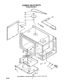 06 - Stirrer Drive parts for Whirlpool Oven RM278BXV3 from AppliancePartsPros.com