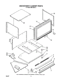 08 - Microwave Cabinet, Optional parts for Whirlpool Oven RM278BXV3 from AppliancePartsPros.com