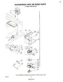 07 - Magnetron And Air Flow parts for Whirlpool Oven RM235PXK0 from AppliancePartsPros.com