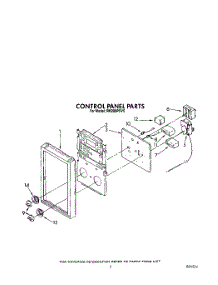 04 - Control Panel parts for Whirlpool Oven RM288PXV5 from AppliancePartsPros.com