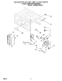 03 - Magnetron And Air Flow parts for Whirlpool Oven RM280PXBB3 from AppliancePartsPros.com