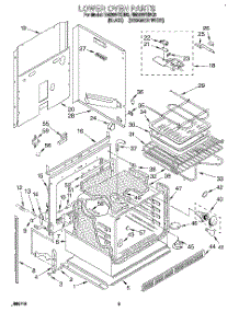 07 - Lower Oven parts for Whirlpool Oven RM280PXBB3 from AppliancePartsPros.com
