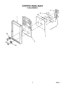 04 - Control Panel parts for Whirlpool Oven RM288PXV4 from AppliancePartsPros.com