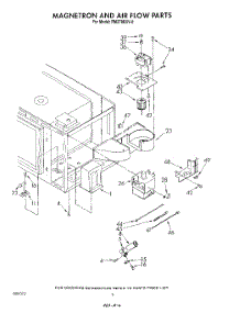 05 - Magnetron And Airflow parts for Whirlpool Oven RM278BXV0 from AppliancePartsPros.com