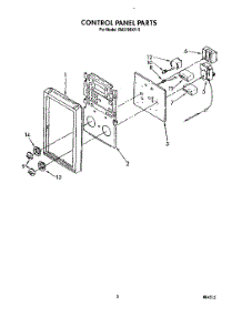 04 - Control Panel parts for Whirlpool Oven RM278BXV6 from AppliancePartsPros.com