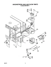 05 - Magnetron And Air Flow parts for Whirlpool Oven RM278BXV6 from AppliancePartsPros.com