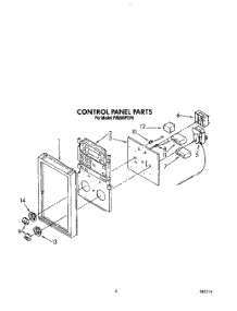 04 - Control Panel parts for Whirlpool Oven RM288PXV6 from AppliancePartsPros.com