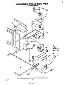 Magnetron And Airflow parts for Whirlpool Oven RM278PXP0 from AppliancePartsPros.com