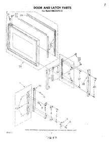 07 - Door And Latch parts for Whirlpool Oven RM235PXL0 from AppliancePartsPros.com