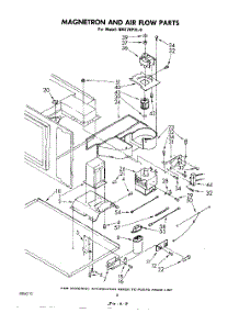 05 - Magnetron And Airflow parts for Whirlpool Oven RM278PXL0 from AppliancePartsPros.com