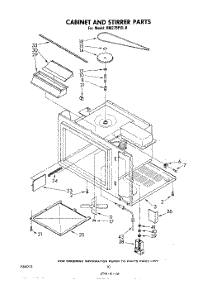 06 - Cabinet And Stirrer parts for Whirlpool Oven RM278PXL0 from AppliancePartsPros.com