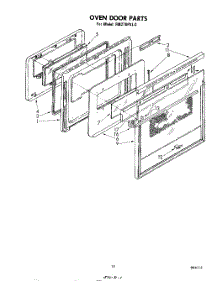 09 - Oven Door parts for Whirlpool Oven RM278PXL0 from AppliancePartsPros.com