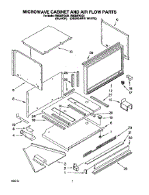 06 - Microwave Cabinet And Air Flow parts for Whirlpool Oven RM280PXAQ1 from AppliancePartsPros.com