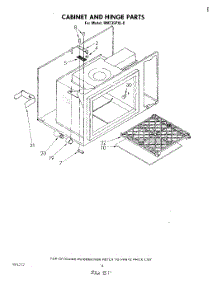 08 - Cabinet And Hinge parts for Whirlpool Oven RM235PXL0 from AppliancePartsPros.com