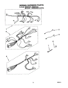 09 - Wiring Harness parts for Whirlpool Oven RM280PXAQ1 from AppliancePartsPros.com