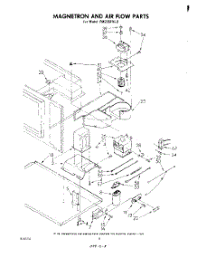 05 - Magnetron And Airflow parts for Whirlpool Oven RM235PXL2 from AppliancePartsPros.com