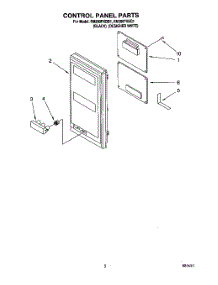 02 - Control Panel, Literature parts for Whirlpool Oven RM280PXBQ1 from AppliancePartsPros.com