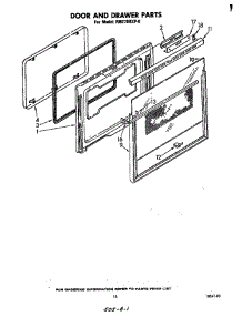 Door And Drawer parts for Whirlpool Oven RM278PXP0 from AppliancePartsPros.com