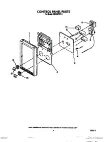 04 - Control Panel parts for Whirlpool Oven RM286PXV2 from AppliancePartsPros.com