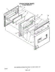 03 - Door parts for Whirlpool Oven RM286PXV0 from AppliancePartsPros.com