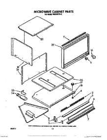 08 - Microwave Cabinet, Optional parts for Whirlpool Oven RM286PXV2 from AppliancePartsPros.com