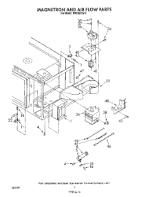 05 - Magnetron And Airflow parts for Whirlpool Oven RM286PXV0 from AppliancePartsPros.com