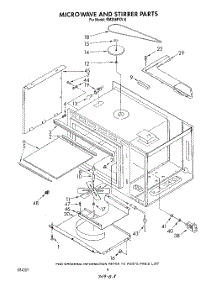 06 - Microwave And Stirrer parts for Whirlpool Oven RM286PXV0 from AppliancePartsPros.com
